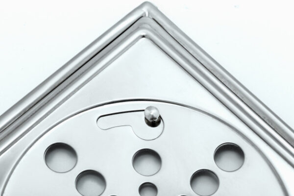 Reja Rejilla Piso Tapa Giratoria Acero Inoxidable 15 cm Cromo - Imagen 3