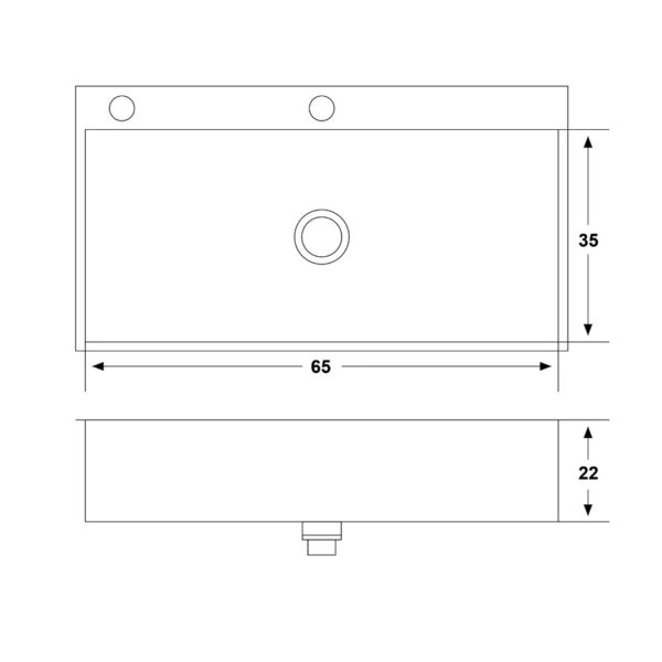 Bacha Cocina Lujo Mi Pileta 718 E Sobre Mesada Acero - Imagen 3