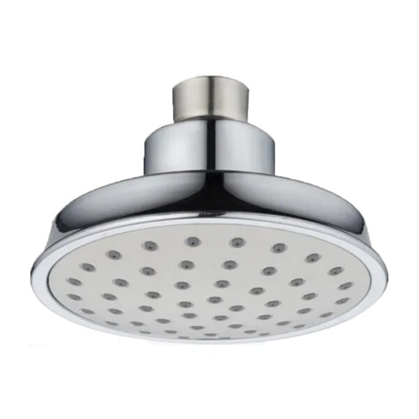 Flor Ducha Redonda Cromo Anticalcarea Con Movimiento 10 Cms
