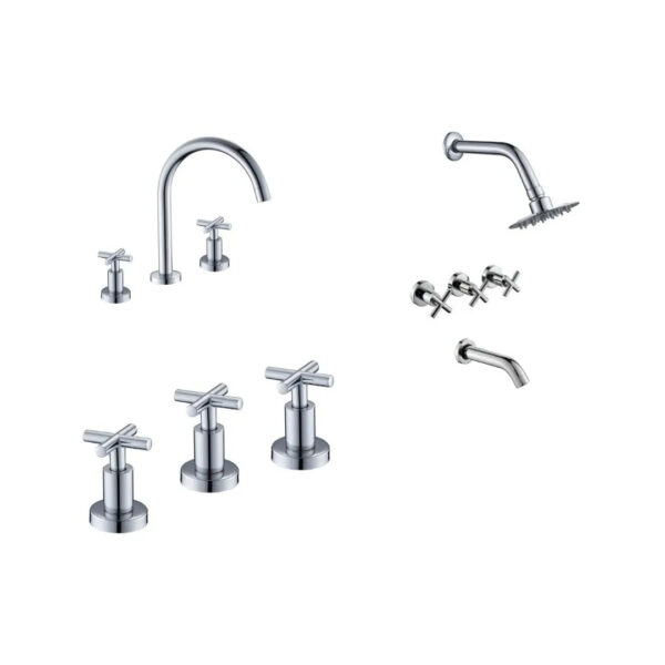 Griferia Baño Combo Completo Cierre Ceramico Premium Cuzco