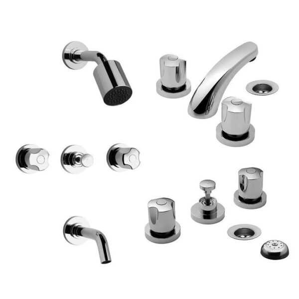 Griferia Baño Completo Fv Pampa Ducha + Bidet + Lavatorio