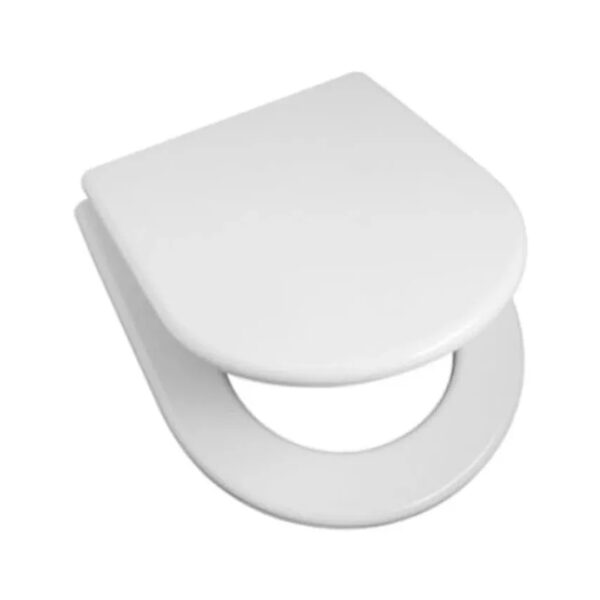 Tapa Asiento Inodoro Murano Madera Blanca Herraje Cromo