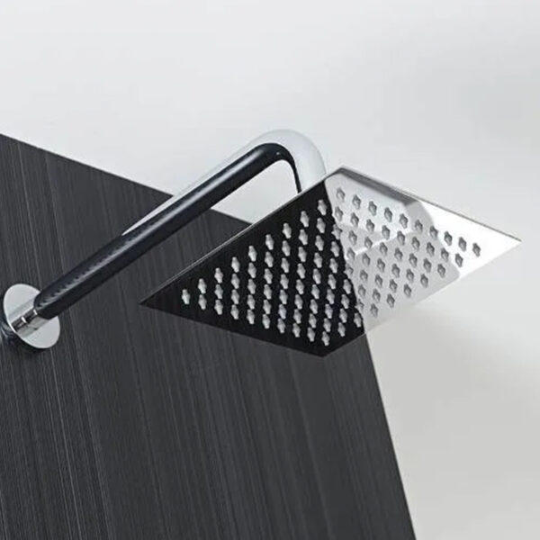 Flor Ducha Duchon Grande Metal Cuadrada 25 X 25+ Caño 28cms - Imagen 2