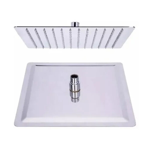 Flor Ducha Duchon Grande Metal Cuadrada 25 X 25+ Caño 28cms - Imagen 3