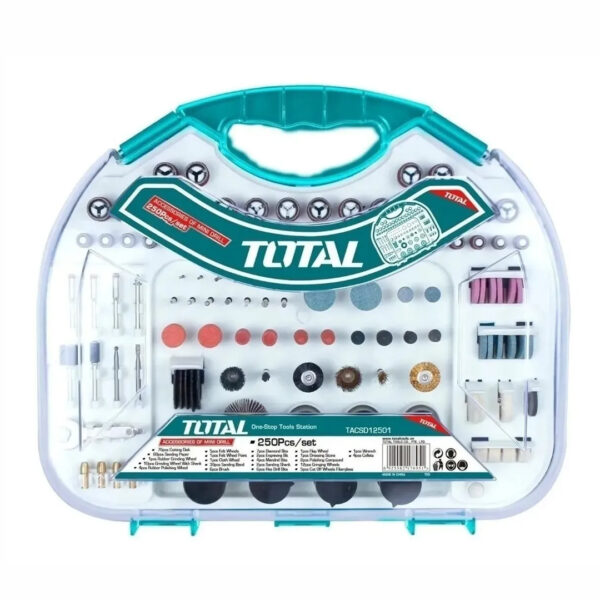 Set Kit Accesorio Mini Torno Total Juego 250 Piezas Maletin - Imagen 2
