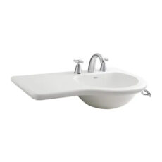 Lavatorio Bacha Baño 80 Cm Mesada Izquierda Ferrum Avignon