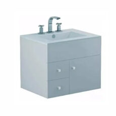 Vanitory Con Mueble Bacha Ferrum Cadria Colgar Blanco 60 Cm
