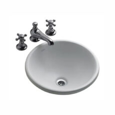 Bacha Ferrum De Apoyo Sobre Mesada Blanca L11sf Baño