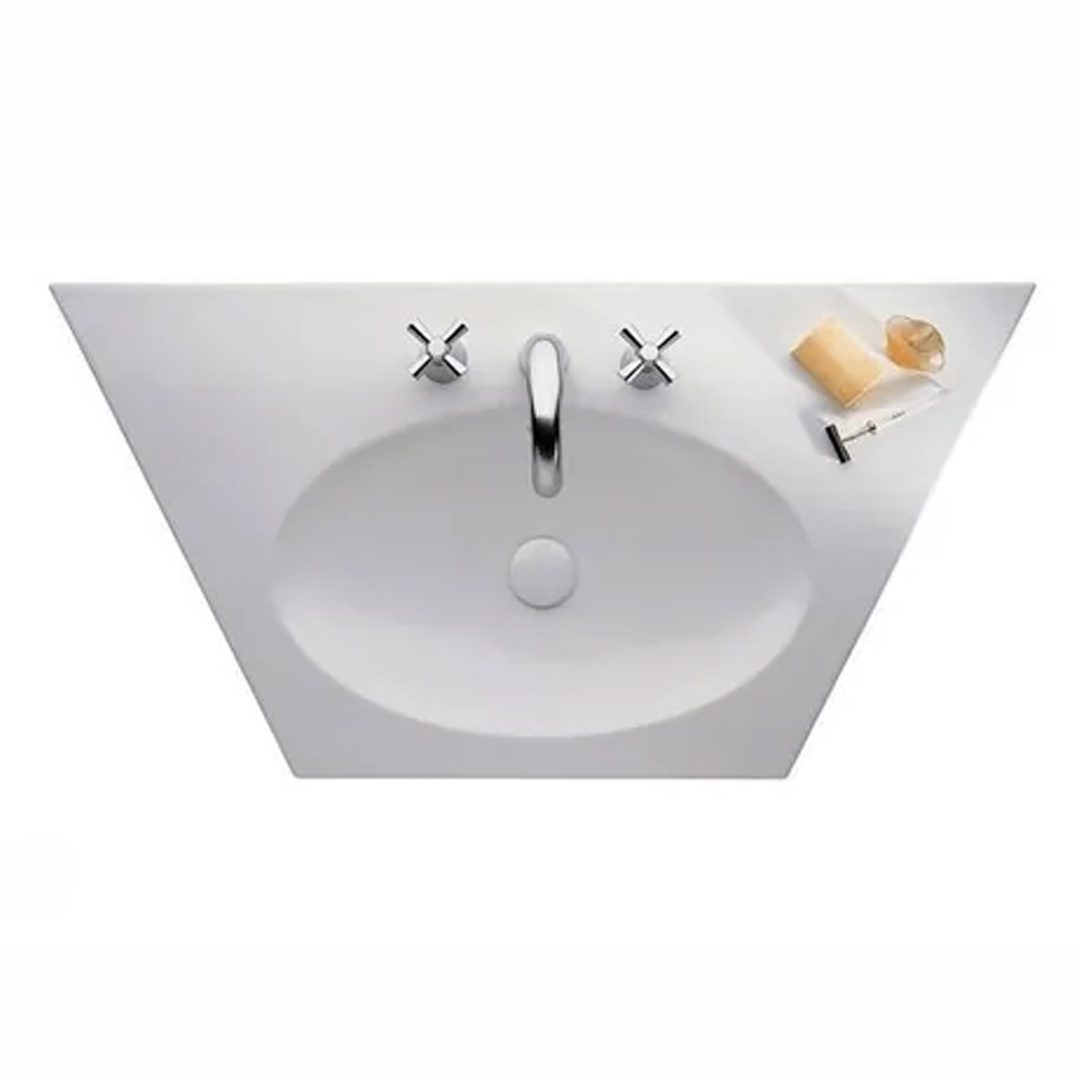 Bacha Ferrum Baño Lavatorio Diseño Milos De Colgar Loza