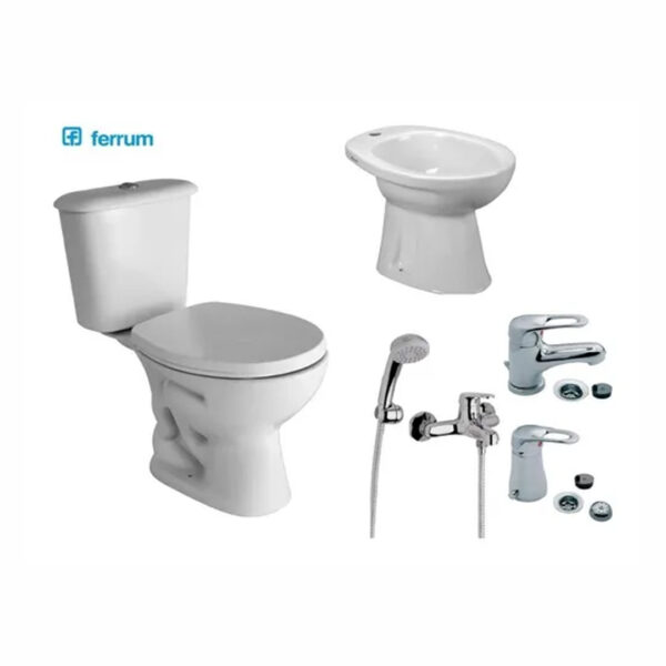 Combo Ferrum Andina Baño Juego Arizona Fv Monocomando