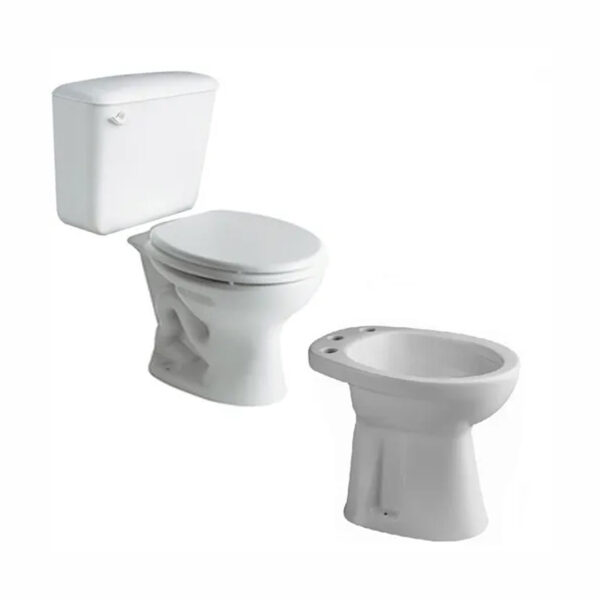 Combo Baño Ferrum Andina Inodoro Mochila Bidet Baño