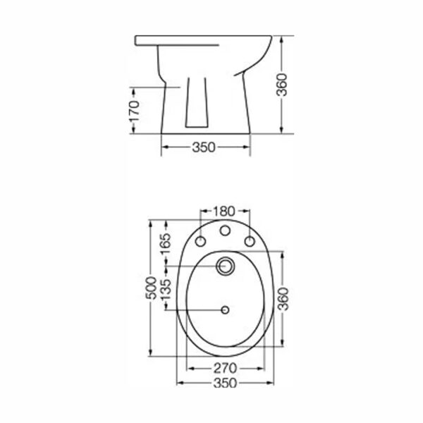 Sanitarios Ferrum Inodoro Lgo + Mochila + Bidet+ Envio Caba - Imagen 4