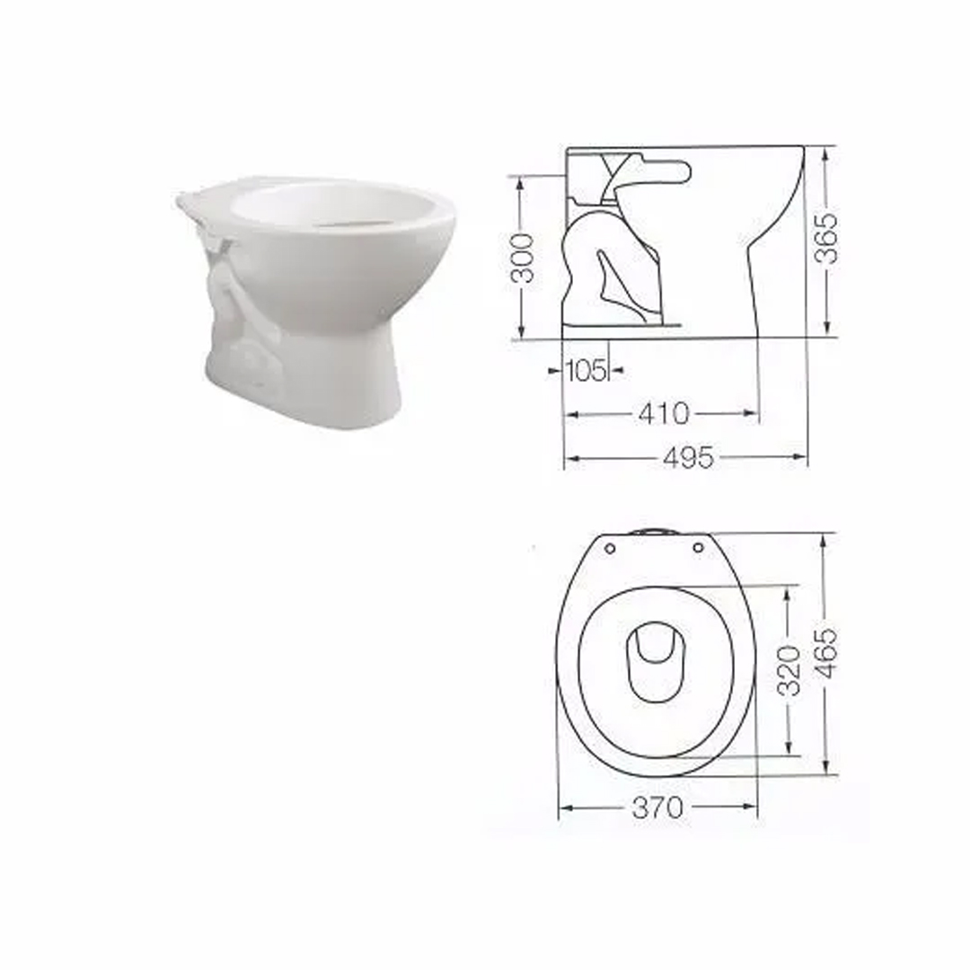 Combo Baño Ferrum Andina Inodoro Mochila Bidet Baño - Imagen 3