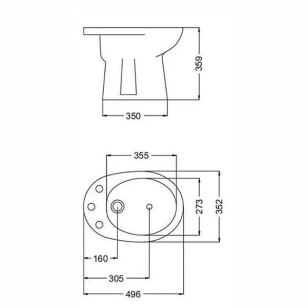 Juego De Baño Inodoro Ferrum + Bidet + Mochila + Griferia Fv - Imagen 5