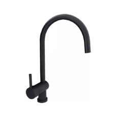 Griferia Monocomando Cocina Negra Black Velvet Peirano
