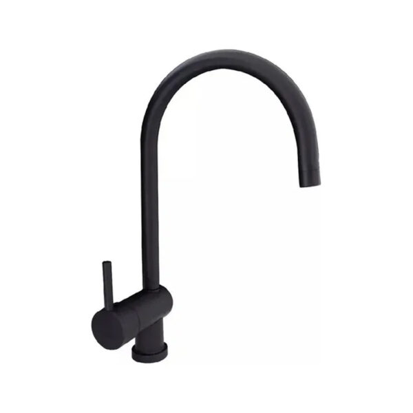Griferia Monocomando Cocina Negra Black Velvet Peirano