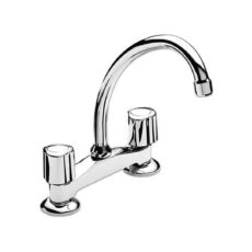Mesada Griferia Cocina Doble Peirano Dique 910 Cromo