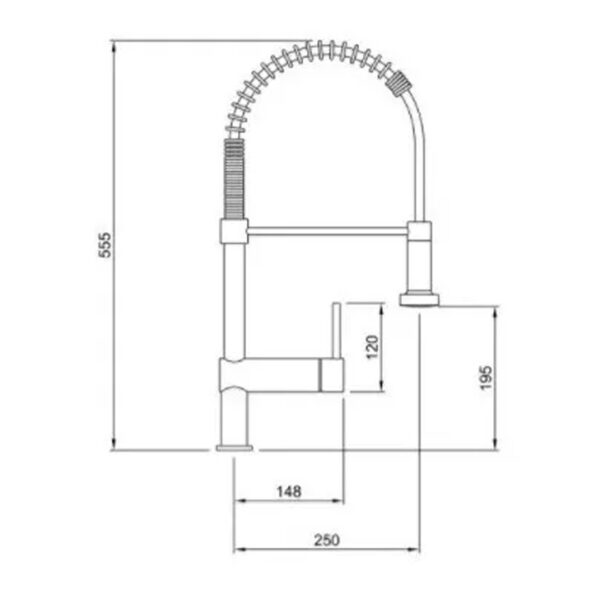 Grifería Cuina Monocomando De Cocina Peirano Con Extensible - Imagen 2