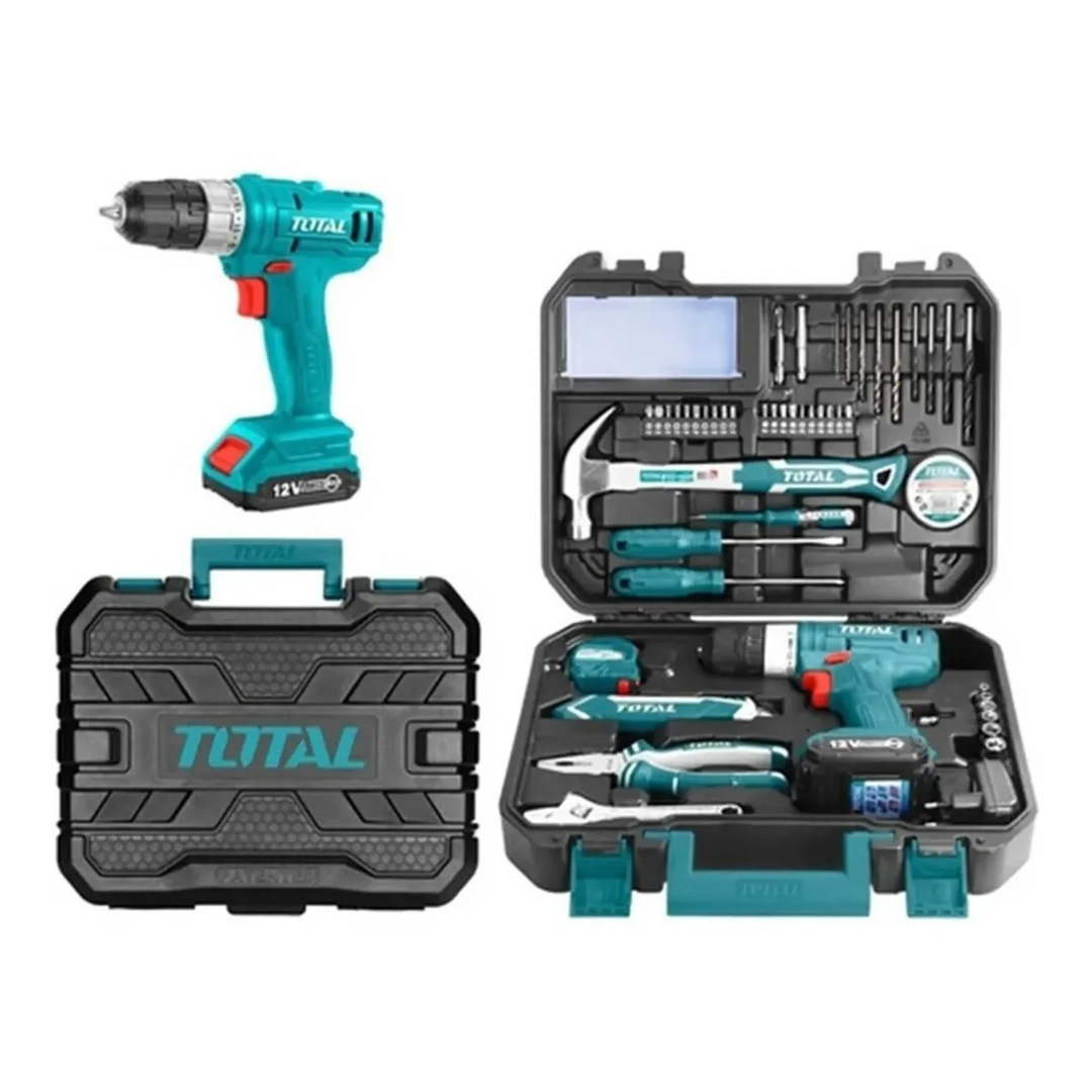 Taladro Atornillador Inalámbrico 12v Kit 127 Piezas Total
