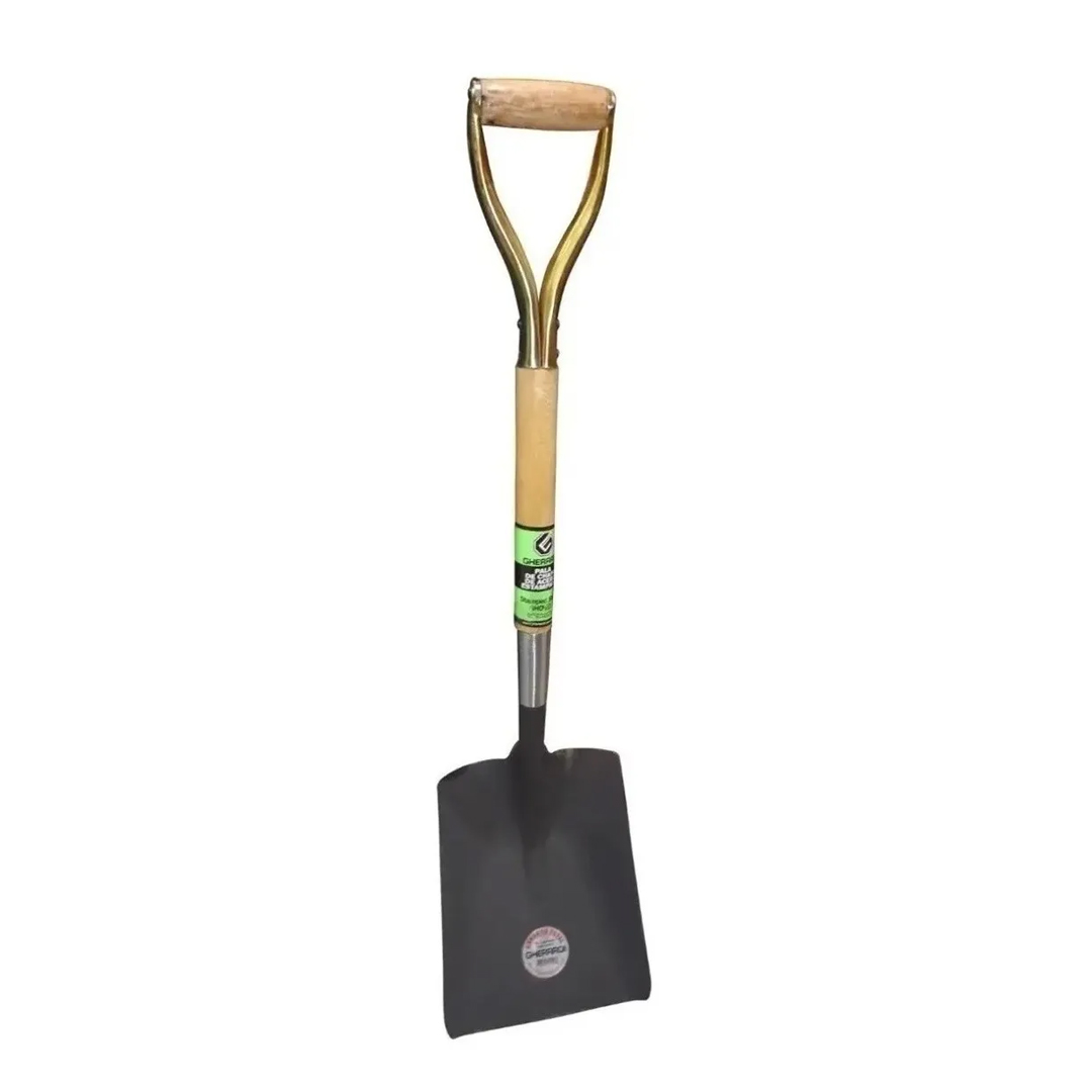 Pala Ancha Gherardi Estampada Cabo Madera Reforzada