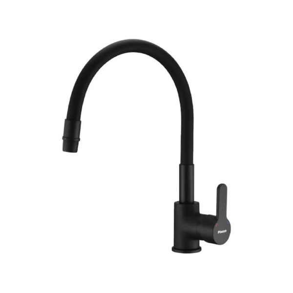Griferia Black Cocina Monocomando Piazza Emblem Negro Mate