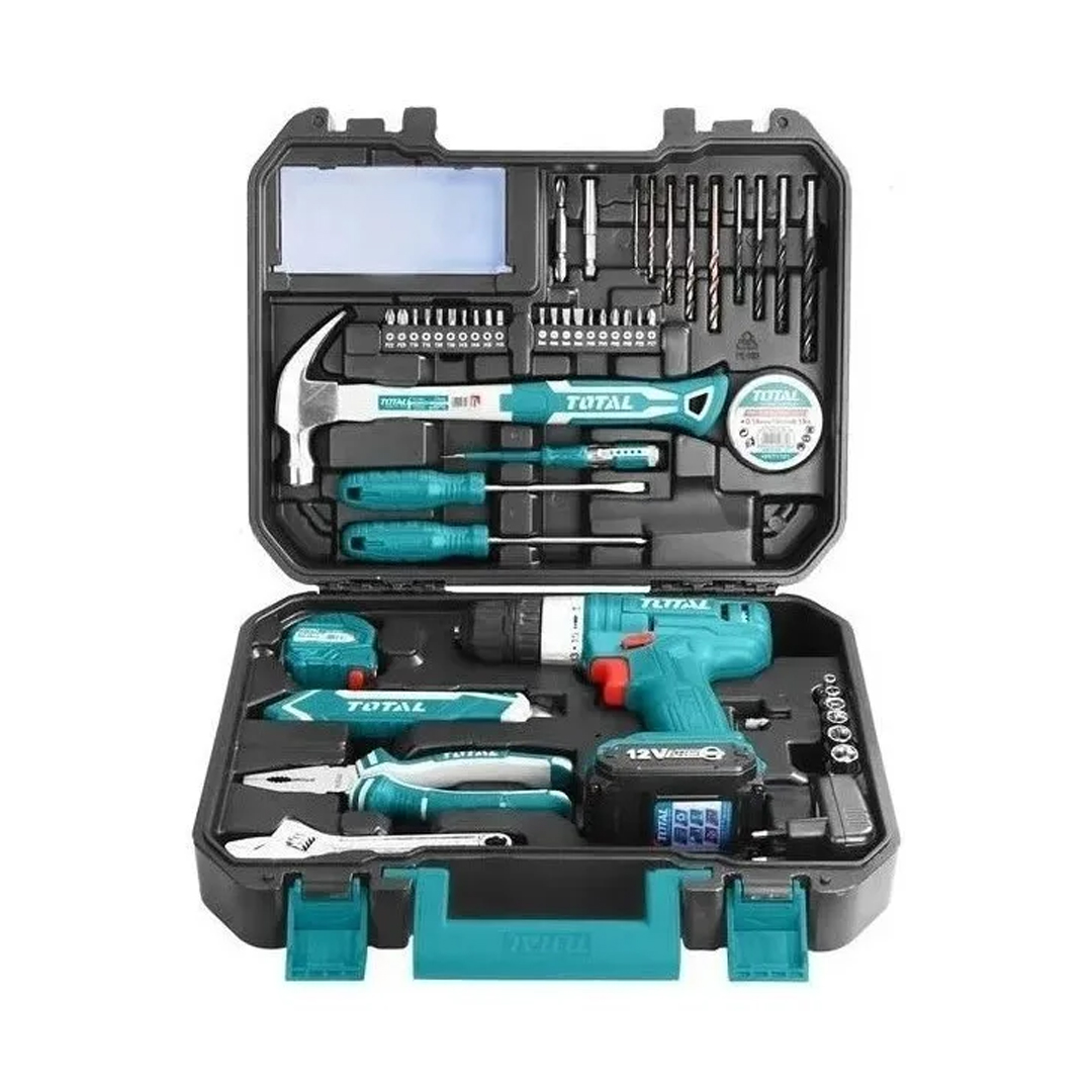 Taladro Atornillador Inalámbrico 12v Kit 127 Piezas Total - Imagen 3