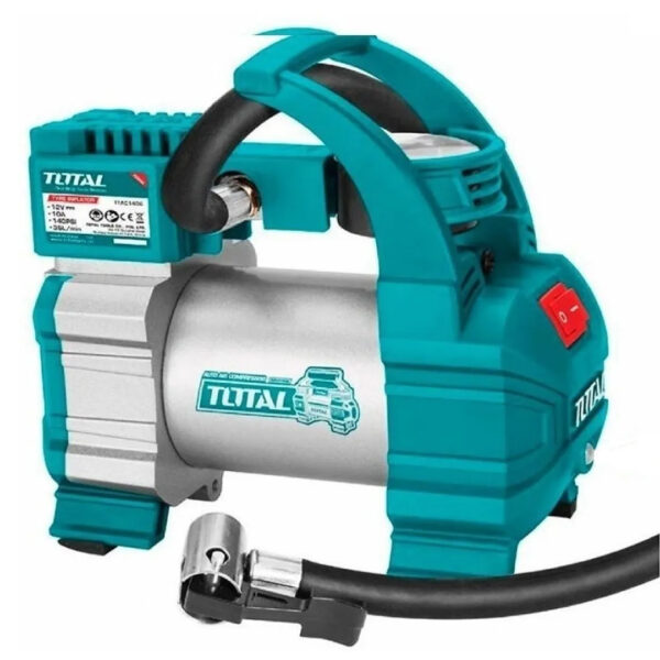 Compresor de aire mini a batería portátil Total Tools TTAC1406 turquesa/gris