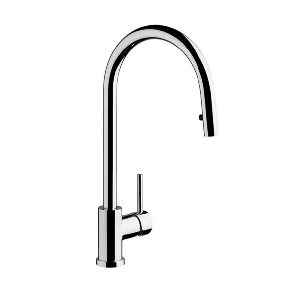 Grifo de cocina monocomando FV 87 Temple 0412.01/87 extensible cromo acabado cromado