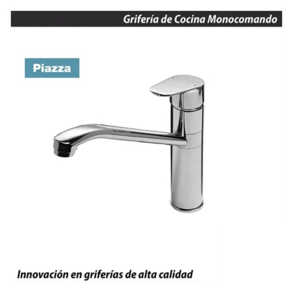 Griferia De Cocina Monocomando Piazza Dot 10112 Cromo - Imagen 2