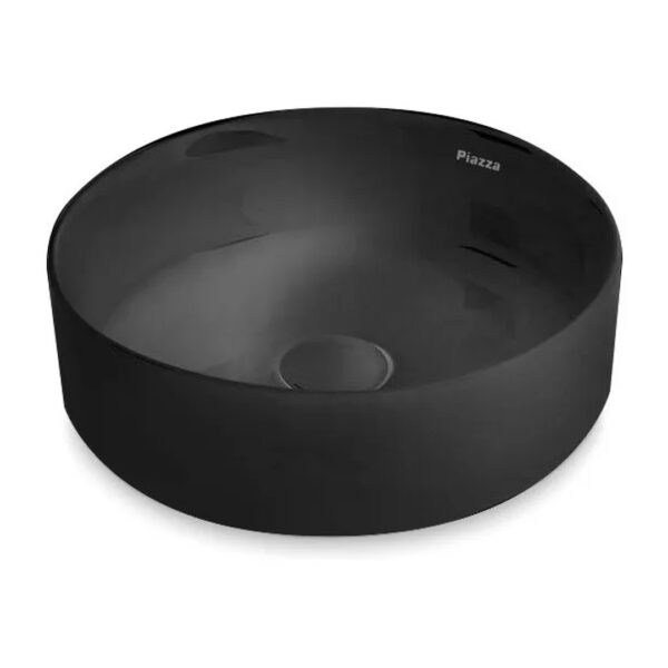 Bacha Apoyo Negra Redonda A524 Piazza Lavatorio Pileta Black