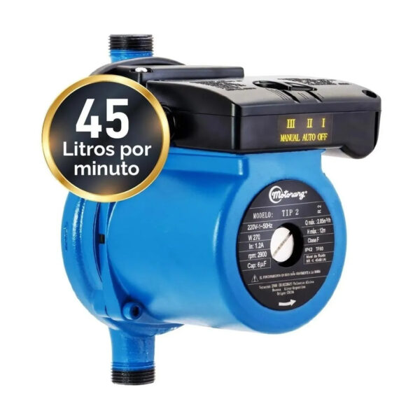 Bomba Presurizadora Motorarg Tip 2 Hasta 4 Baños 3000 Lts