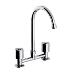 Grifo de cocina doble comando FV G5 Oberá 0414/G5 cromo