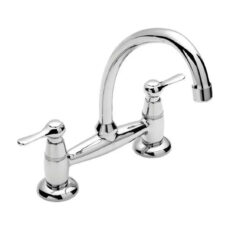 Grifo de cocina doble comando Peirano Bedia 51-107 cromo acabado cromado