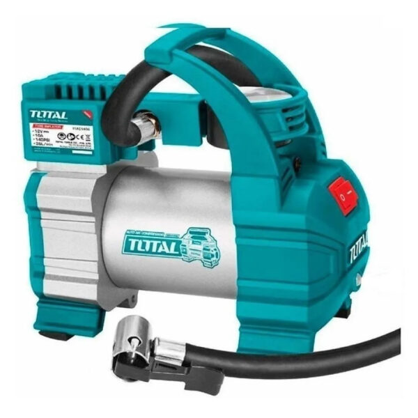 Compresor de aire mini a batería, eléctrico portátil Total Tools TTAC1406 turquesa/gris 12V