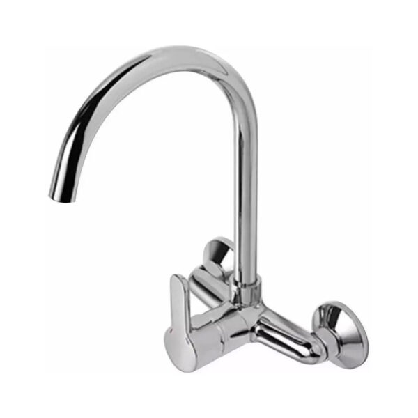 Grifo de cocina monocomando Piazza Emblem 10013 cromo acabado cromado