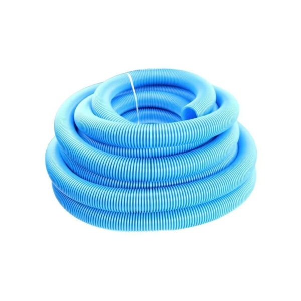 Manguera Celeste Corugada Pileta Autoflotante 1 1/2 X 30 Mts