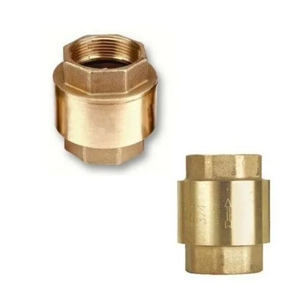 Válvula De Retención Agua Bronce 2 Riego Vastago Bronce