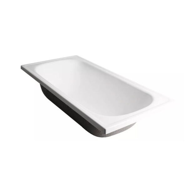 Bañera empotrada Ferrum Serena de 150.5cm x 71cm x 38.5cm color blanca