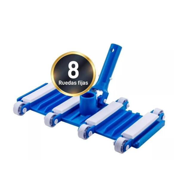 Barrefondo Limpia Piletas Flexible Pearl 8 Ruedas