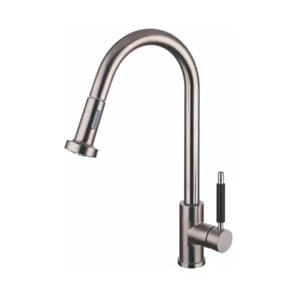 Grifería Cocina Piazza Monocomando Gourmet Rociador Ac Inox