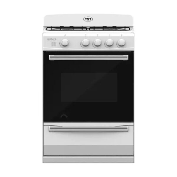Cocina A Gas Tst Bianca 91 Lts Multigas Vitrocerámico Color Blanco