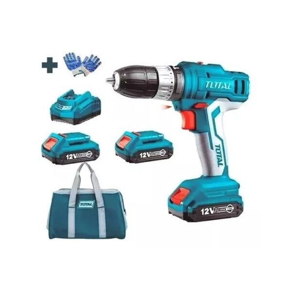 Taladro Atornillador Inalambrico 12v 2bat Total Tdli1222 - Imagen 2