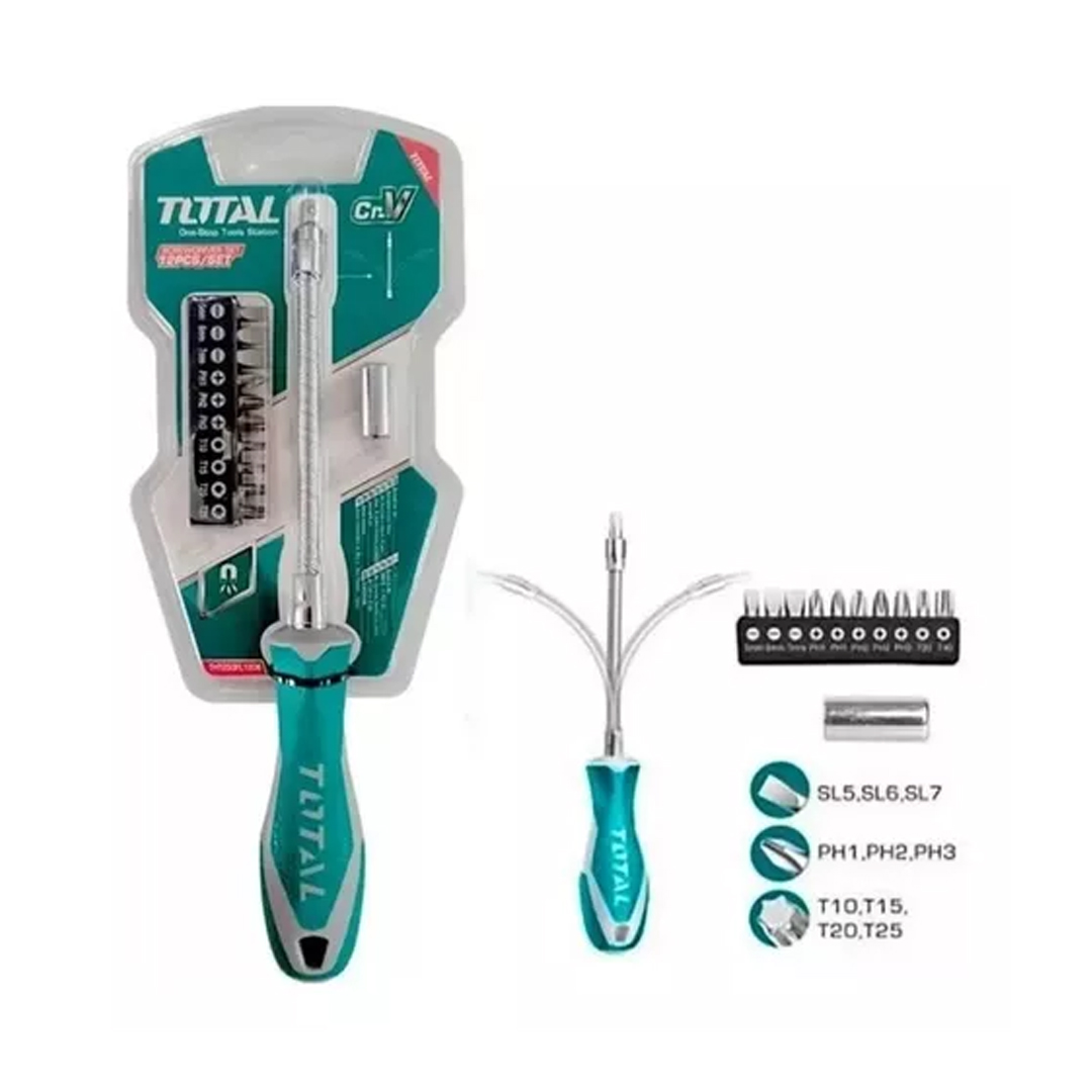 Destornillador Flexible Philips Plano 12 Puntas Total Devoto - Imagen 4