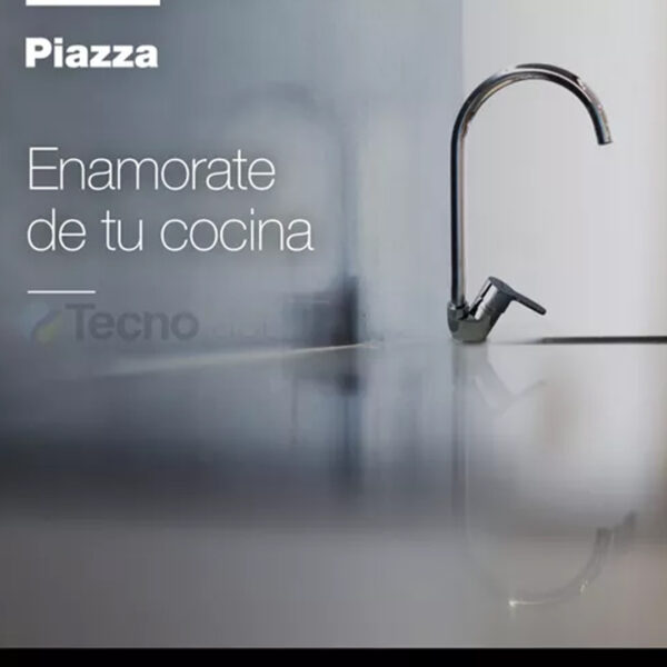 Griferia Monocomando Piazza Cocina Canilla Pico Alto Domani - Imagen 4