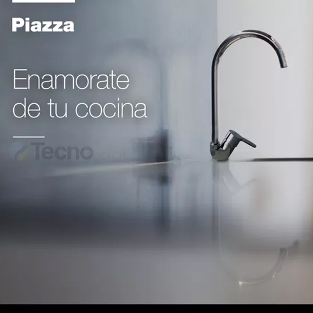 Griferia Monocomando Piazza Cocina Canilla Pico Alto Domani - Imagen 4