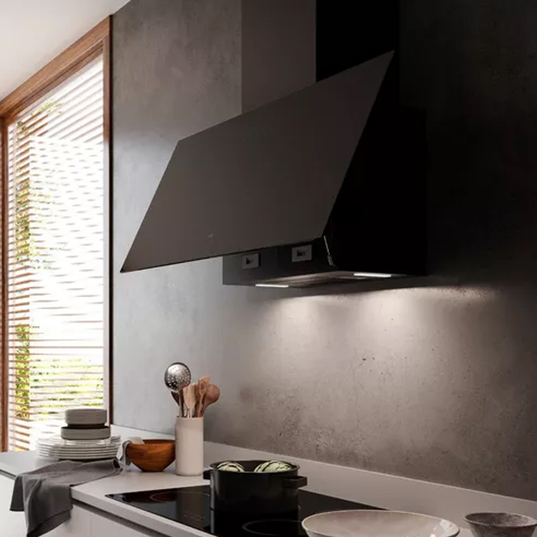 Campana Extractor Cocina Tst Azara 60 Cm Cristal Cod. 340-60 Color Negro - Imagen 4