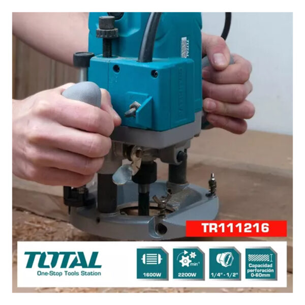 Router Fresadora Total 1600w - Imagen 4