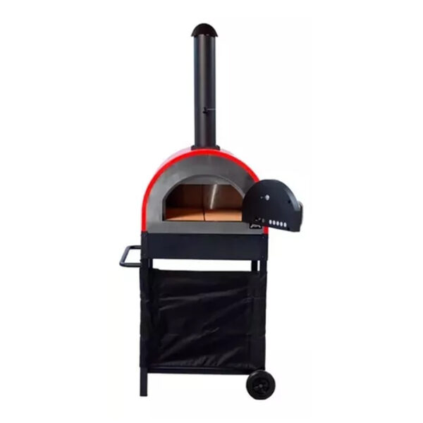Horno De Campo Leña Pico Con Pirometro Y Estante Bbq Grill - Imagen 4
