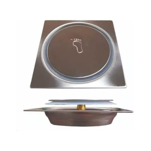 Rejilla Desague Quick Clack Daccord 12x12 Acero Baño Cocina