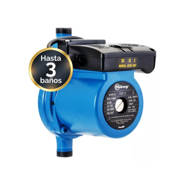 Bomba Presurizadora Motorarg Tip 2 3 Baños 270 Watts